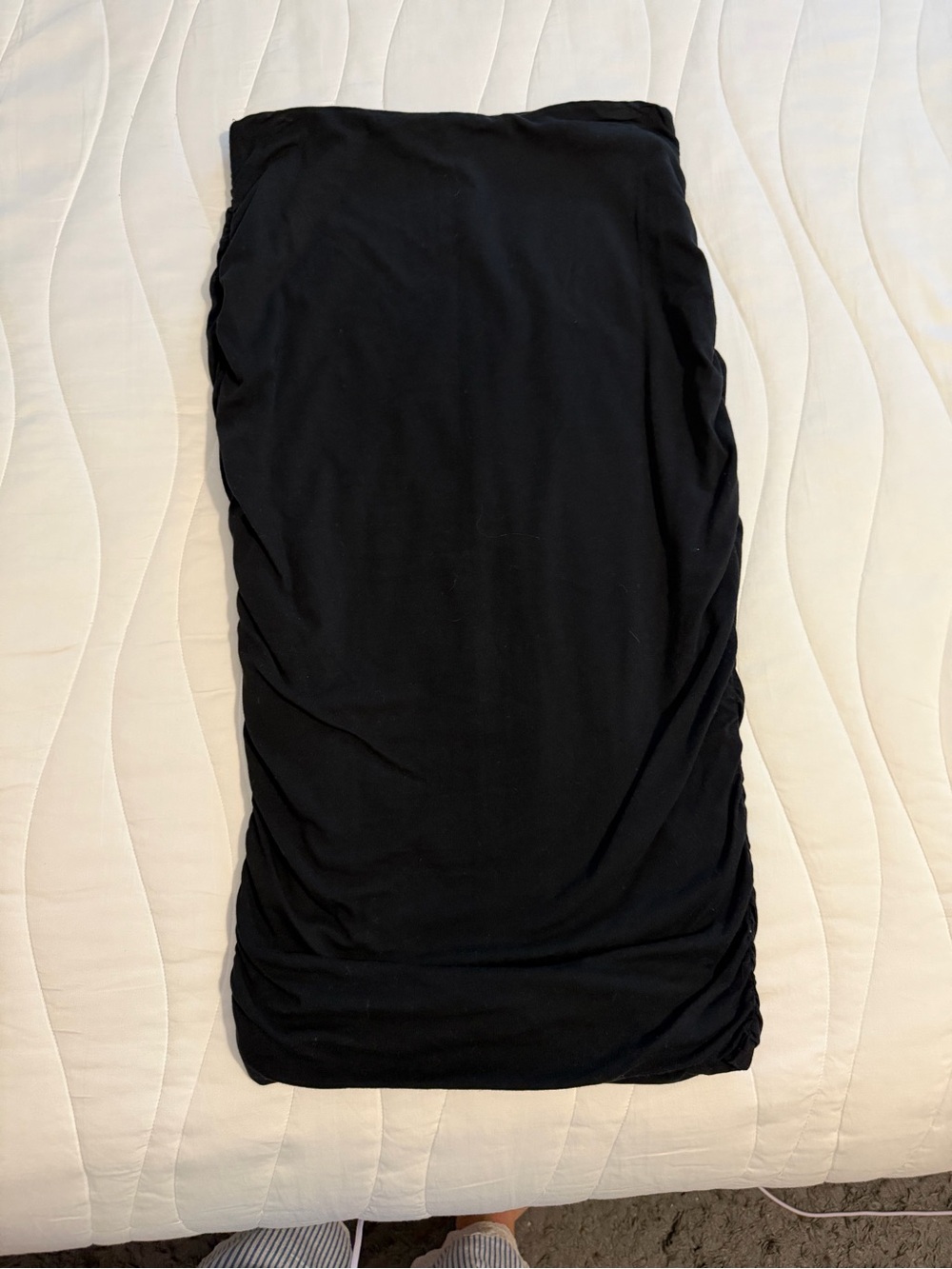 Cotton On Black Ruched Pencil Skirt